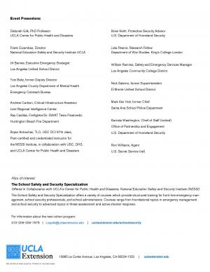 school safety symposium flyer page 2